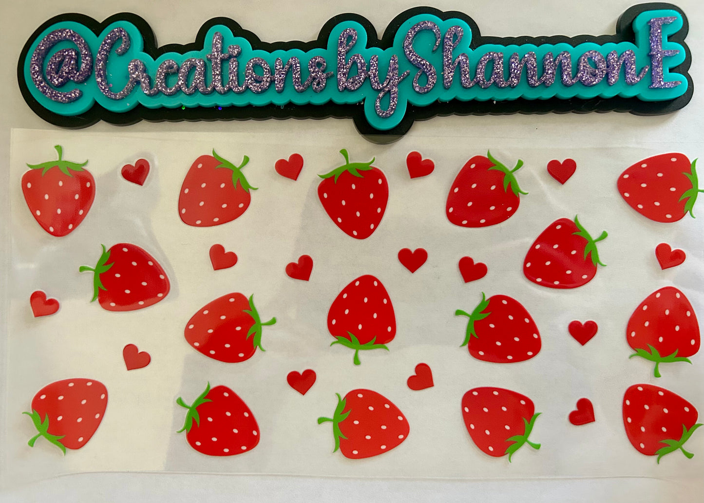Strawberries and hearts