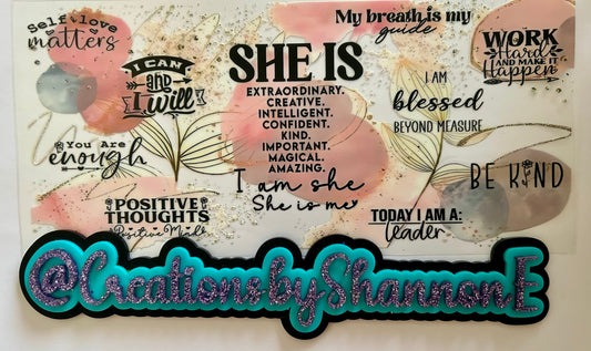 Positive affirmations