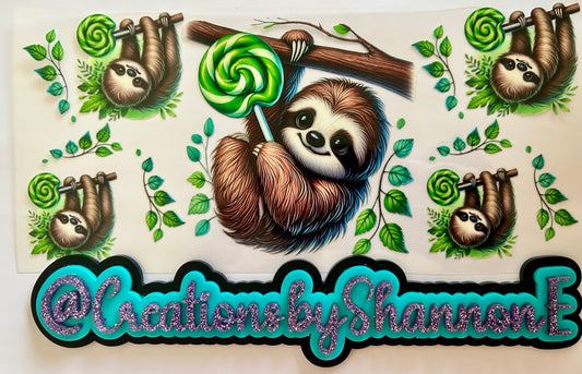 Sloth with Lollipop